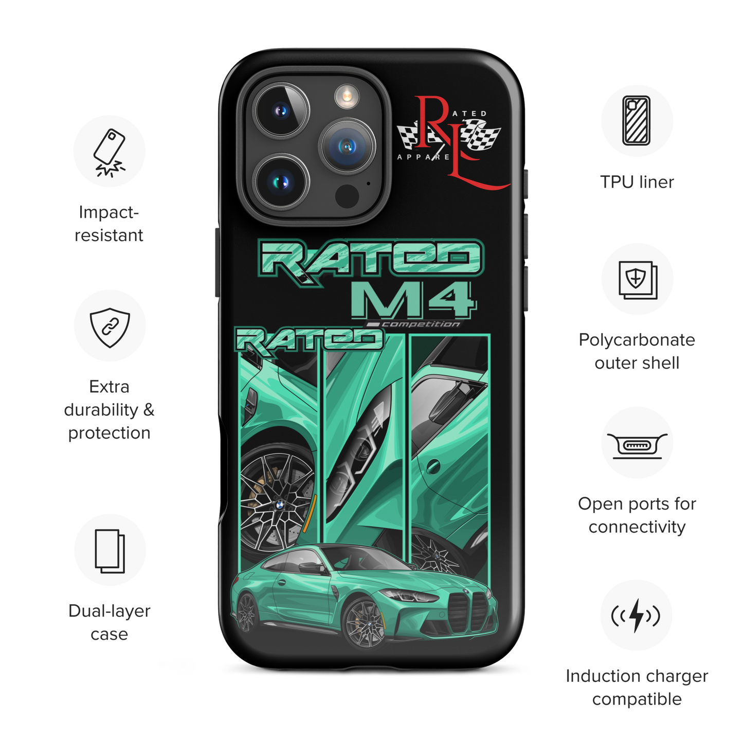 iPhone Heavy Duty Case (Rated M4 Comp)