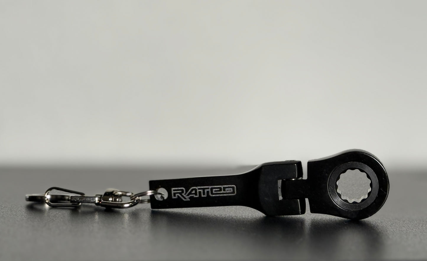 12 Point 10mm Stubby Flexible Head Ratcheting (Ratchet) Combination Metric Wrench Keychain