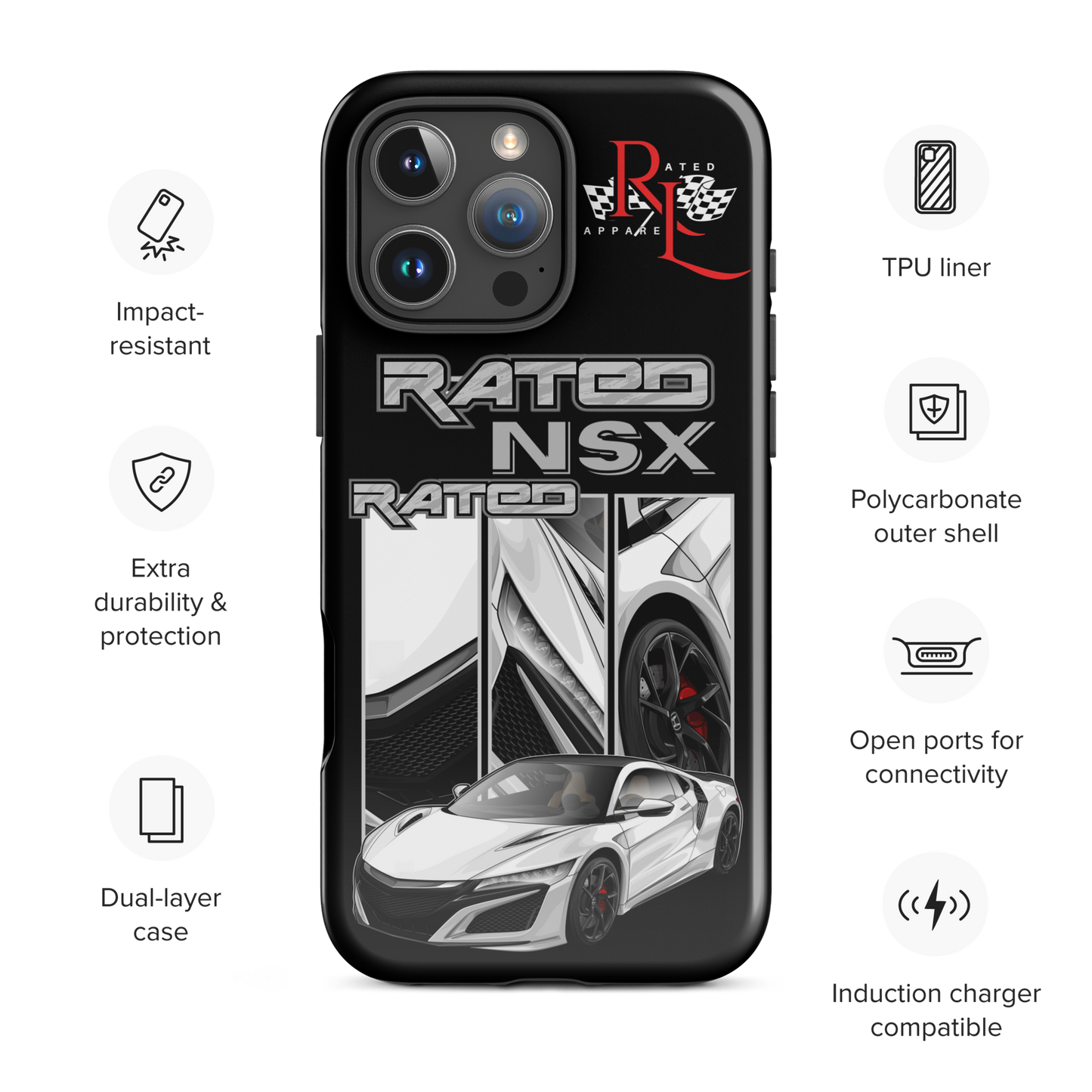 iPhone Heavy Duty Case (Rated NSX 2018)